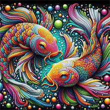 Load image into Gallery viewer, Diamond Painting - Full Round - Colorful Pisces (30*30CM)