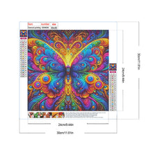 Load image into Gallery viewer, Diamond Painting - Full Round - Colorful butterflies (30*30CM)