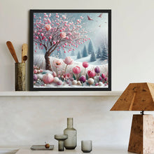 Load image into Gallery viewer, Diamond Painting - Full Round - Plum blossoms and tulips (40*40CM)