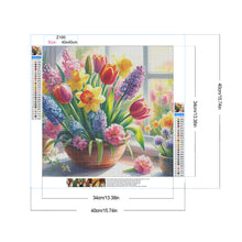 Load image into Gallery viewer, Diamond Painting - Full Round - Tulips and hyacinths (40*40CM)