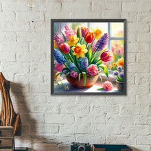 Load image into Gallery viewer, Diamond Painting - Full Round - Tulips and hyacinths (40*40CM)