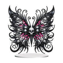 Load image into Gallery viewer, Skull Butterfly Desktop Diamond Art Kits Diamond Painting Desktop Ornaments Kit