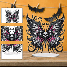 Load image into Gallery viewer, Skull Butterfly Desktop Diamond Art Kits Diamond Painting Desktop Ornaments Kit