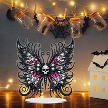 Load image into Gallery viewer, Skull Butterfly Desktop Diamond Art Kits Diamond Painting Desktop Ornaments Kit