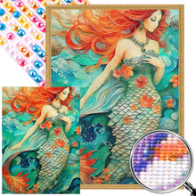 Load image into Gallery viewer, AB Diamond Painting - Full Round - Mermaid girl in the water (40*55CM)