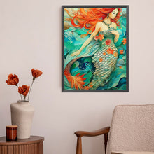 Load image into Gallery viewer, AB Diamond Painting - Full Round - Mermaid girl in the water (40*55CM)