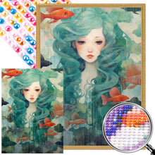Load image into Gallery viewer, AB Diamond Painting - Full Round - Girl in the water (40*55CM)