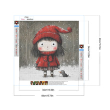 Load image into Gallery viewer, Diamond Painting - Full Round - Cartoon Little Red Riding Hood girl (40*40CM)