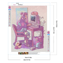 Load image into Gallery viewer, Diamond Painting - Full Round - Comic girl (40*50CM)