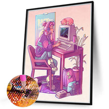 Load image into Gallery viewer, Diamond Painting - Full Round - Comic girl (40*50CM)
