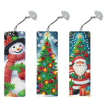 Load image into Gallery viewer, 3Pcs Special Shape Christmas Diamond Painting Bookmark for Book Lovers
