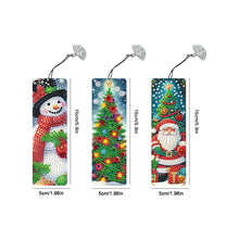 Load image into Gallery viewer, 3Pcs Special Shape Christmas Diamond Painting Bookmark for Book Lovers