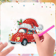 Load image into Gallery viewer, 6Pcs Acrylic Christmas Fridge Stickers Diamond Art Magnets Decals for Home Decor