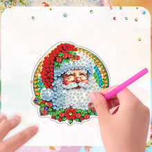 Load image into Gallery viewer, 6Pcs Acrylic Christmas Fridge Stickers Diamond Art Magnets Decals for Home Decor