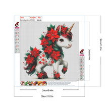 Load image into Gallery viewer, Diamond Painting - Full Round - Christmas unicorns (30*30CM)