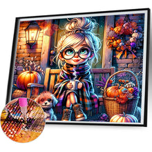Load image into Gallery viewer, Diamond Painting - Full Round - Autumn and winter girl (50*45CM)