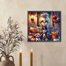 Load image into Gallery viewer, Diamond Painting - Full Round - Autumn and winter girl (50*45CM)