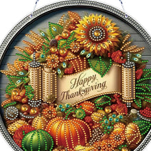 Load image into Gallery viewer, Acrylic Thanksgiving Diamond Painting Hanging Pendant for Garden Window Decor