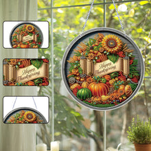 Load image into Gallery viewer, Acrylic Thanksgiving Diamond Painting Hanging Pendant for Garden Window Decor