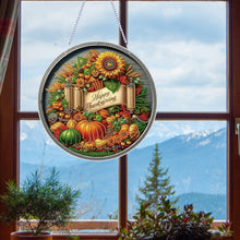 Load image into Gallery viewer, Acrylic Thanksgiving Diamond Painting Hanging Pendant for Garden Window Decor