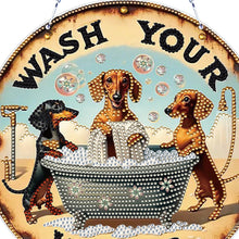 Load image into Gallery viewer, Acrylic Thanksgiving Diamond Painting Hanging Pendant for Garden Window Decor