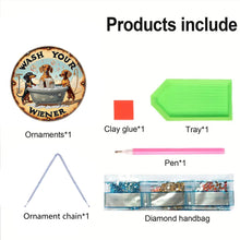 Load image into Gallery viewer, Acrylic Thanksgiving Diamond Painting Hanging Pendant for Garden Window Decor