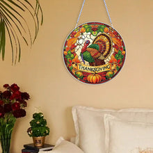 Load image into Gallery viewer, Acrylic Thanksgiving Diamond Painting Hanging Pendant for Garden Window Decor