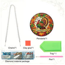 Load image into Gallery viewer, Acrylic Thanksgiving Diamond Painting Hanging Pendant for Garden Window Decor