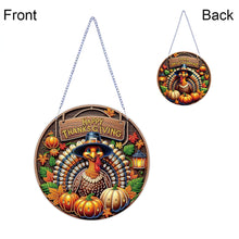 Load image into Gallery viewer, Acrylic Thanksgiving Diamond Painting Hanging Pendant for Garden Window Decor