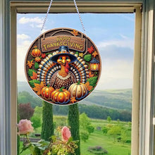 Load image into Gallery viewer, Acrylic Thanksgiving Diamond Painting Hanging Pendant for Garden Window Decor