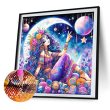 Load image into Gallery viewer, AB Diamond Painting - Full Round - Moon girl (40*40CM)
