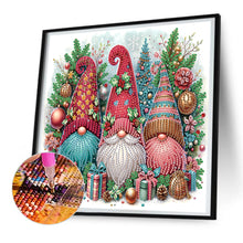 Load image into Gallery viewer, Diamond Painting - Partial Special Shaped - Christmas gnomes (30*30CM)