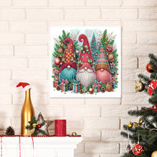 Load image into Gallery viewer, Diamond Painting - Partial Special Shaped - Christmas gnomes (30*30CM)