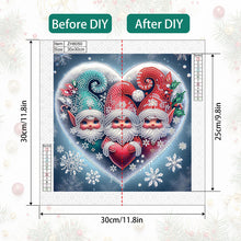 Load image into Gallery viewer, Diamond Painting - Partial Special Shaped - Christmas gnomes (30*30CM)