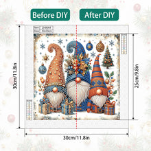 Load image into Gallery viewer, Diamond Painting - Partial Special Shaped - Christmas gnomes (30*30CM)