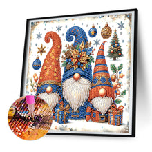 Load image into Gallery viewer, Diamond Painting - Partial Special Shaped - Christmas gnomes (30*30CM)