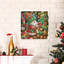 Load image into Gallery viewer, Diamond Painting - Partial Special Shaped - Christmas gnomes (30*30CM)