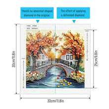 Load image into Gallery viewer, Diamond Painting - Partial Special Shaped - Paper quilling landscape (30*30CM)