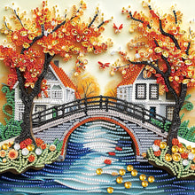 Load image into Gallery viewer, Diamond Painting - Partial Special Shaped - Paper quilling landscape (30*30CM)