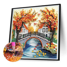 Load image into Gallery viewer, Diamond Painting - Partial Special Shaped - Paper quilling landscape (30*30CM)