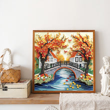 Load image into Gallery viewer, Diamond Painting - Partial Special Shaped - Paper quilling landscape (30*30CM)