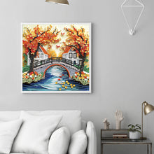 Load image into Gallery viewer, Diamond Painting - Partial Special Shaped - Paper quilling landscape (30*30CM)