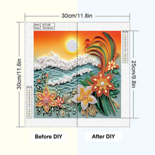 Load image into Gallery viewer, Diamond Painting - Partial Special Shaped - Paper quilling landscape (30*30CM)