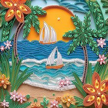 Load image into Gallery viewer, Diamond Painting - Partial Special Shaped - Paper quilling landscape (30*30CM)