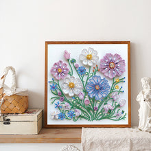 Load image into Gallery viewer, Diamond Painting - Partial Special Shaped - Quilling paper flower (30*30CM)