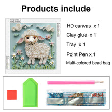 Load image into Gallery viewer, Diamond Painting - Partial Special Shaped - Quilling paper sheep (30*30CM)
