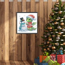 Load image into Gallery viewer, Diamond Painting - Partial Special Shaped - Christmas pterosaur (30*30CM)