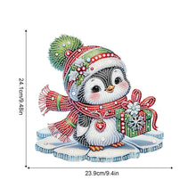 Load image into Gallery viewer, Christmas Penguin Acrylic Special Shape 5D DIY Diamond Painting Dots Pendant