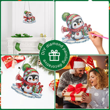 Load image into Gallery viewer, Christmas Penguin Acrylic Special Shape 5D DIY Diamond Painting Dots Pendant