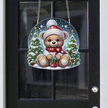 Load image into Gallery viewer, Christmas Bear Acrylic Special Shape 5D DIY Diamond Painting Dots Pendant